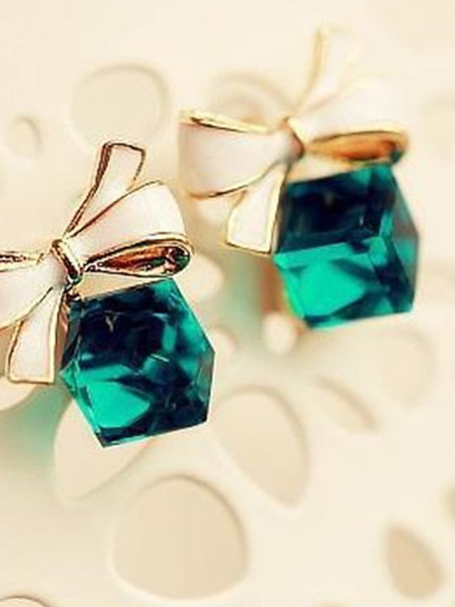 Chic & Modern Street Geometry Earring / Elegant Charm Cube and Bowknot Earrings for Woman/ Party / Dailywear - LuckyFash™