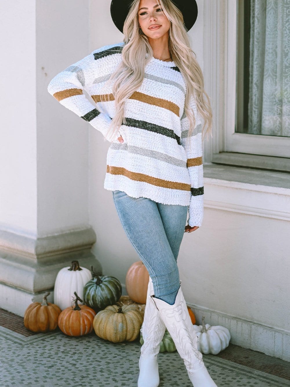 Santa Claus Crew Neck Long Sleeve Sweater