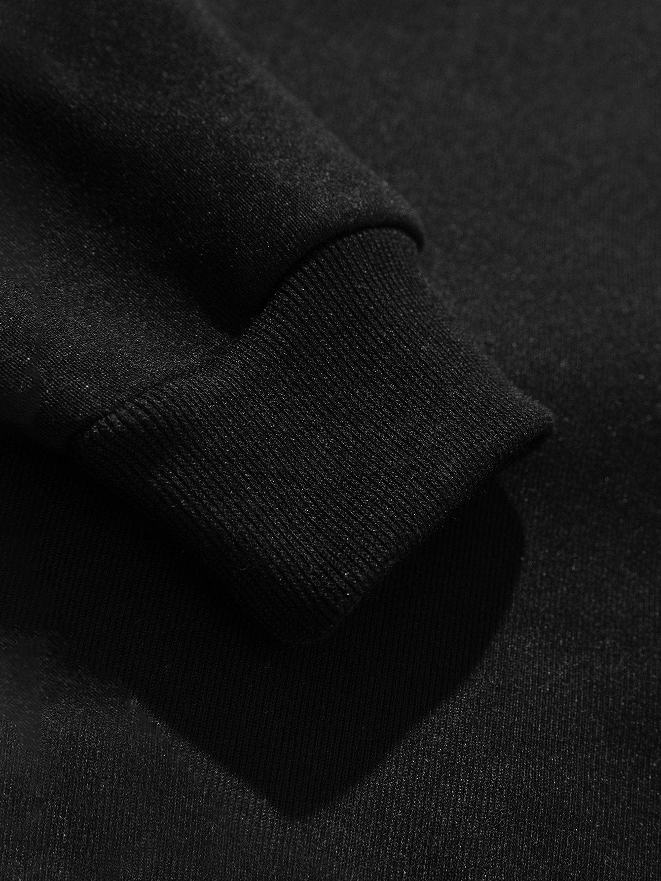 Solid Drop Shoulder Sweatshirt