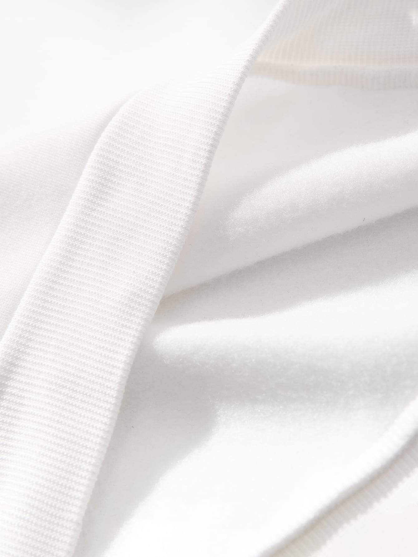 Solid Drop Shoulder Sweatshirt