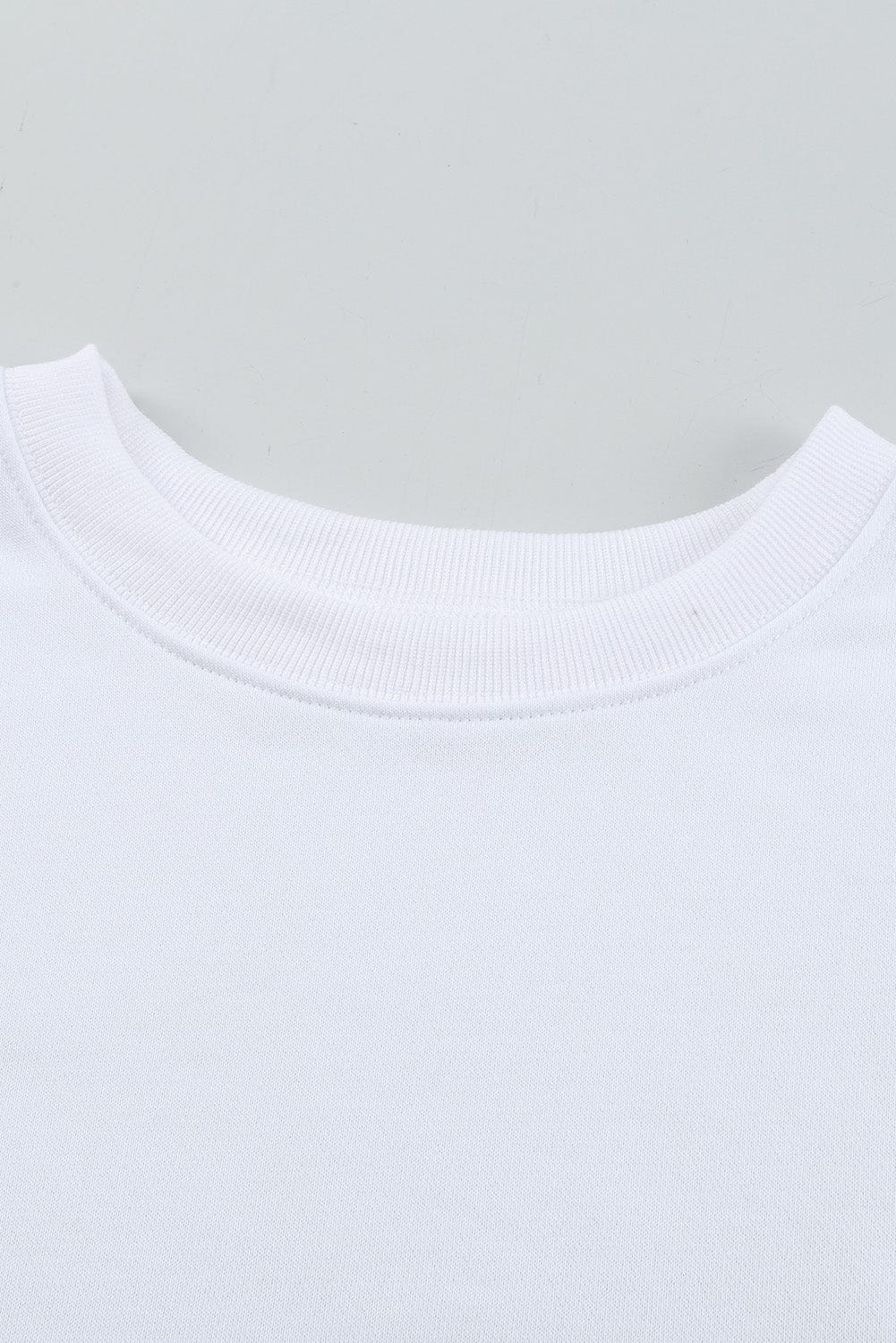 Solid Drop Shoulder Sweatshirt