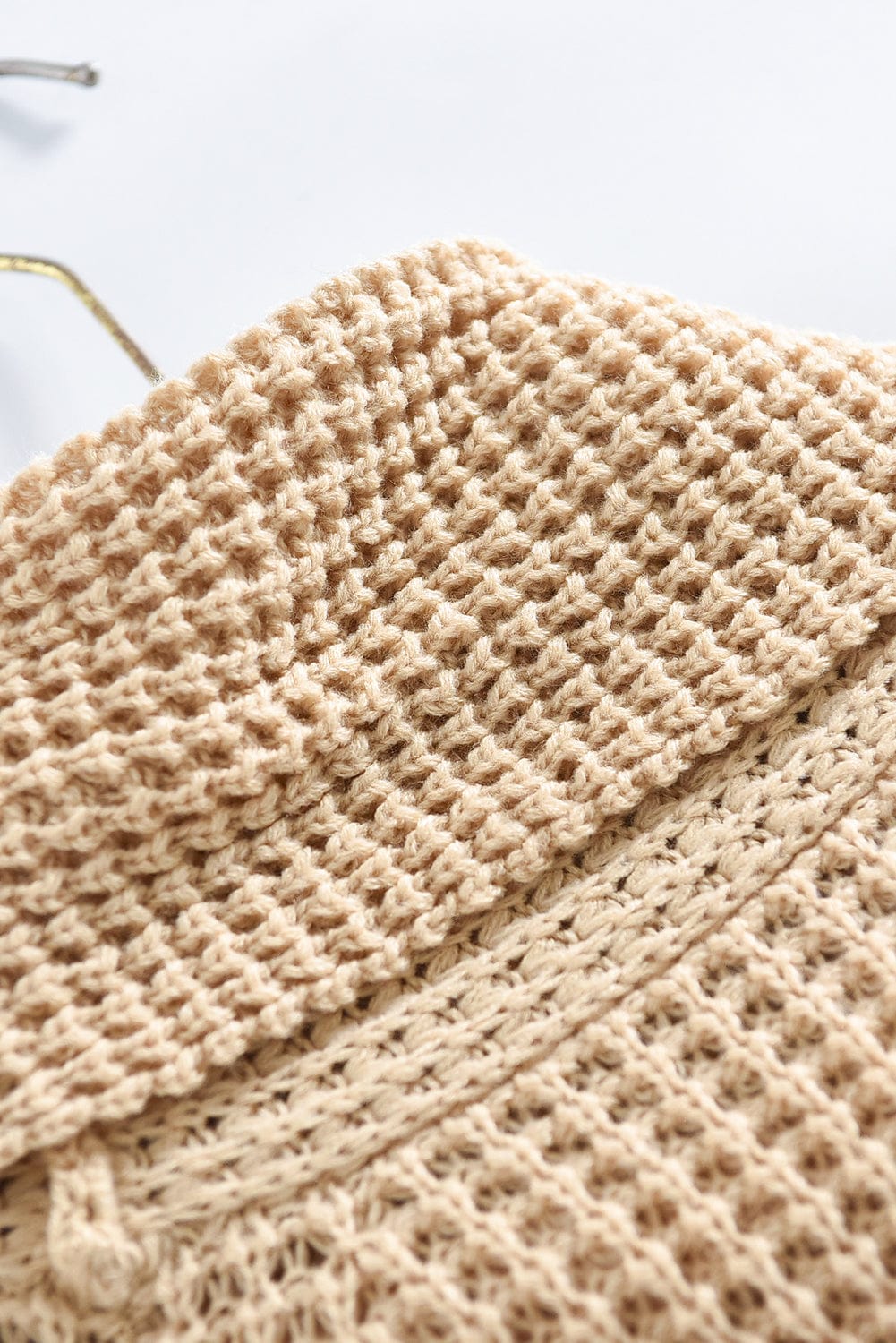 Thick Thread High Neck Bat Sleeve Knit Sweater