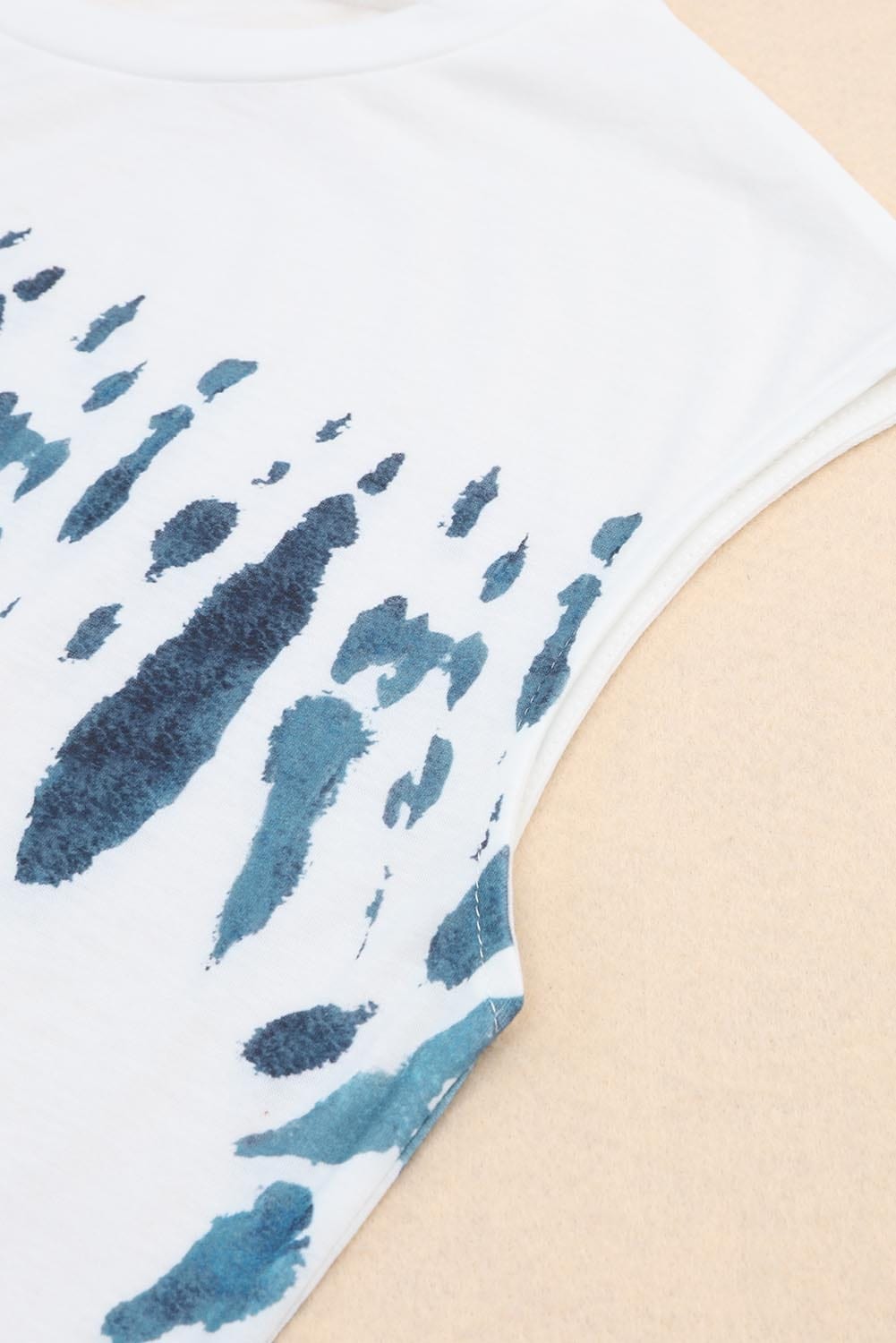 Tie Dye Print Sling Sleeveless Dress