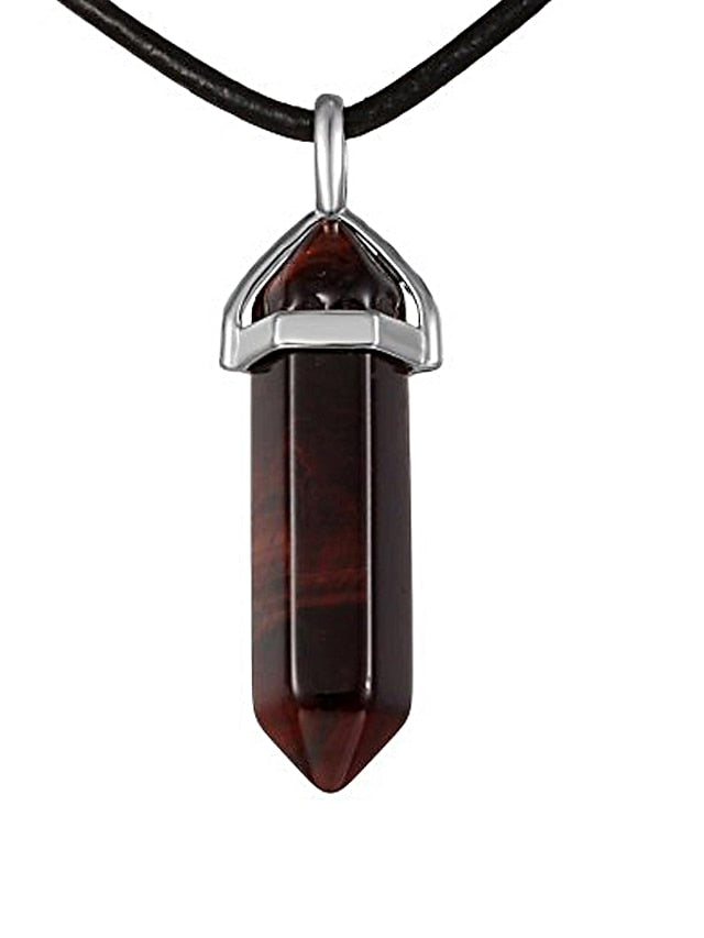 Pendant Necklace For Women's Turquoise Crystal Party Casual Daily Synthetic Gemstones Crystal Turquoise Black - LuckyFash™