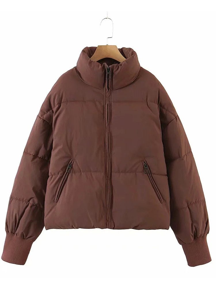 Solid Loose Short Down Jacket