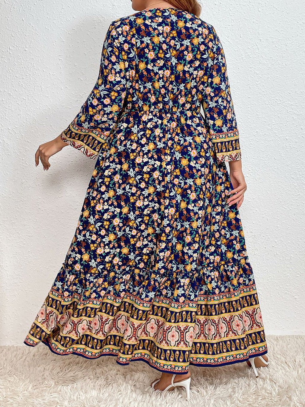 Maxi Dresses - Solid One-Shoulder Tie-Up Slim Dress - MsDressly