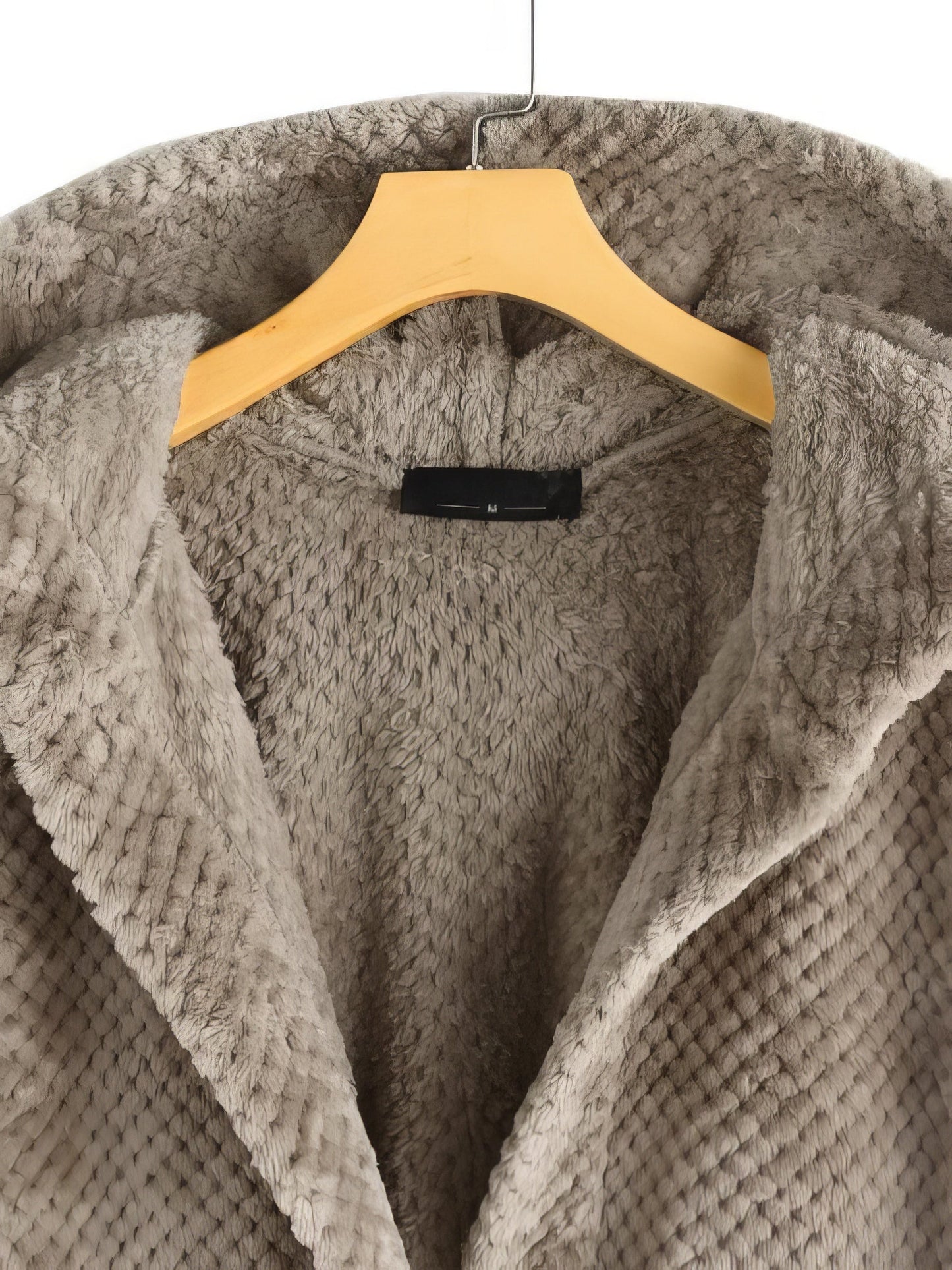 Coats - Hooded Double-faced Fleece Sweater Mid-length Jacket - MsDressly