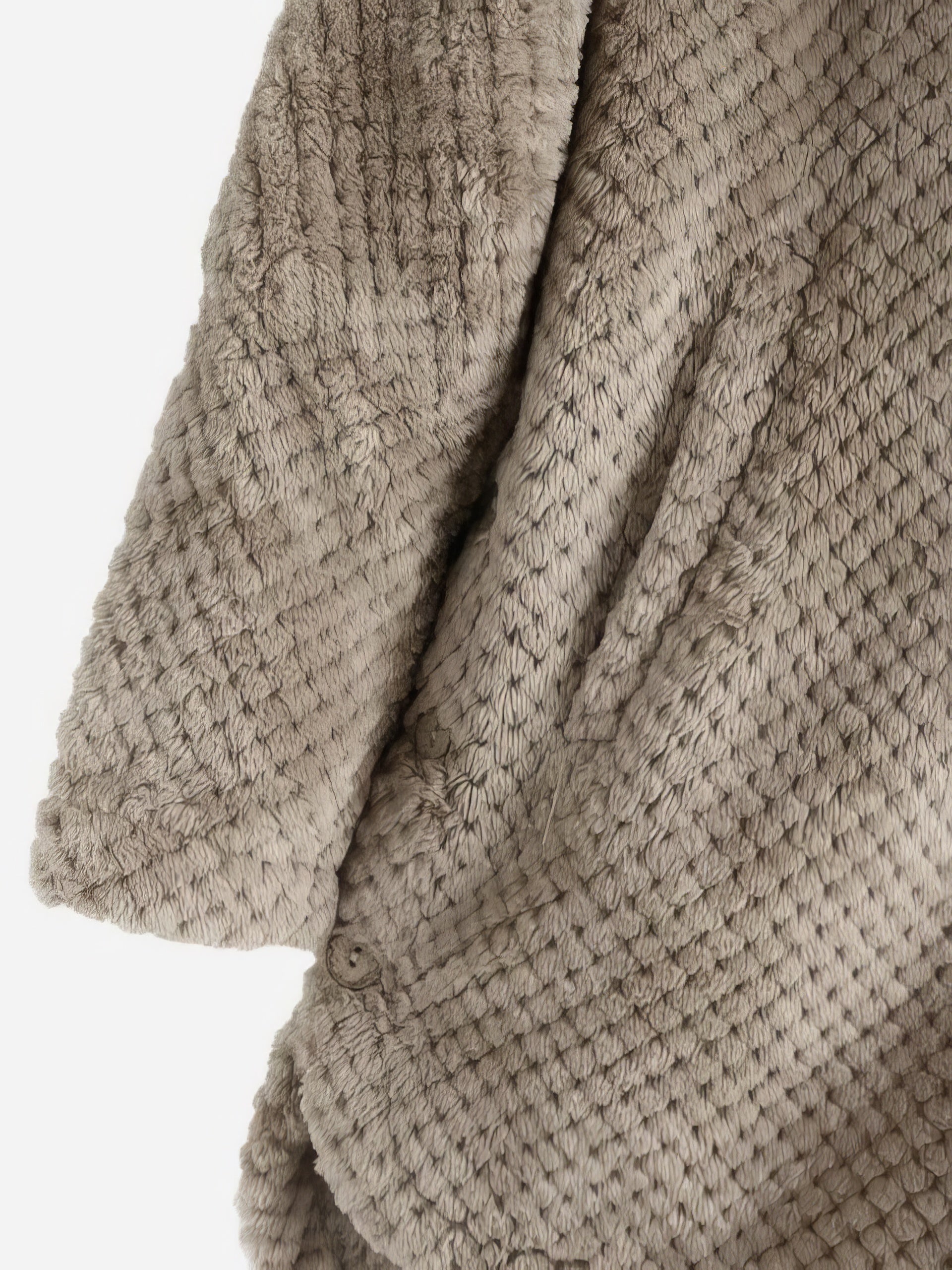 Coats - Hooded Double-faced Fleece Sweater Mid-length Jacket - MsDressly