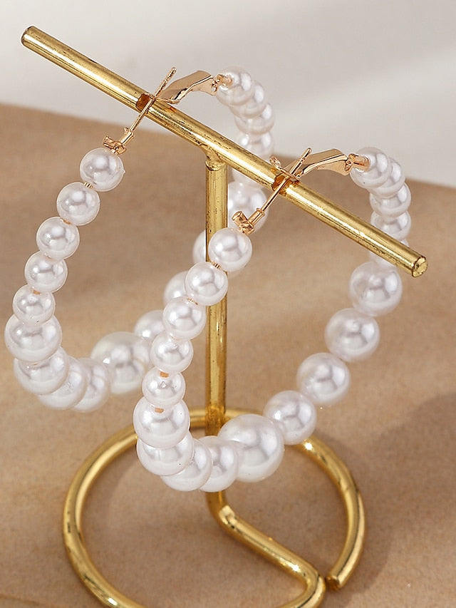 Women's Earrings Active Party Earring / Imitation Pearl / White / Fall / Winter / Spring - LuckyFash™