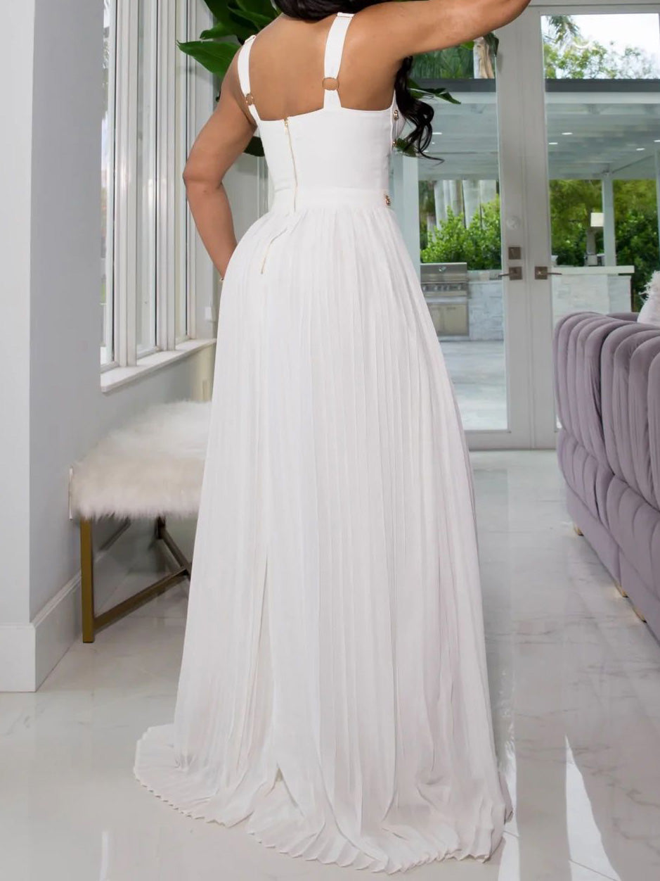 Women's Jumpsuits Sling Pressed Wide-Leg Jumpsuit - LuckyFash™