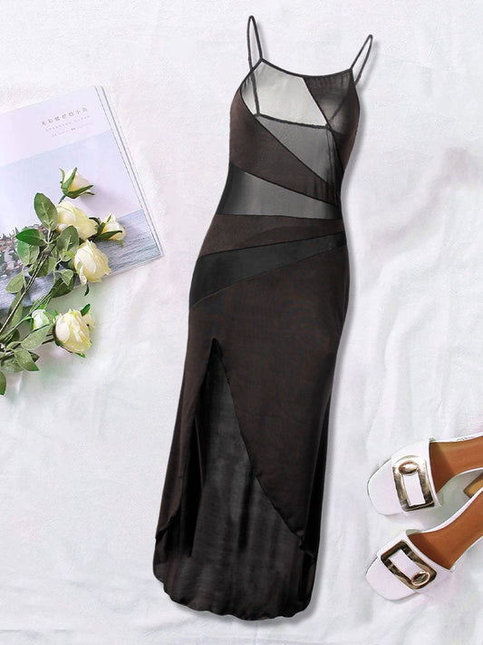 Lace Silky Sling Nightdress - LuckyFash™
