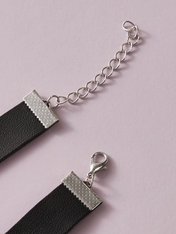 1pc Serpentine Charm PU Choker - LuckyFash™