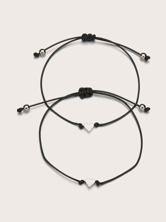2pcs Heart Decor Bracelet - LuckyFash™