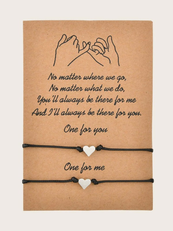 2pcs Heart Decor Bracelet - LuckyFash™