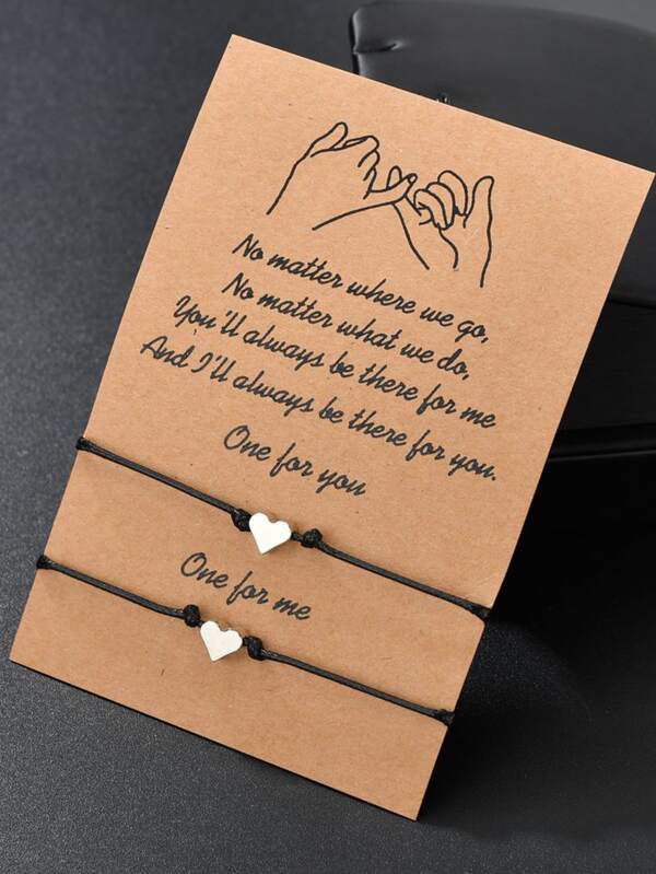 2pcs Heart Decor Bracelet - LuckyFash™