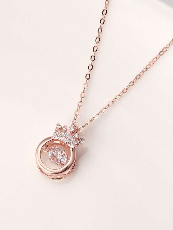 1pc Rhinestone Decor Pendant Necklace - LuckyFash™