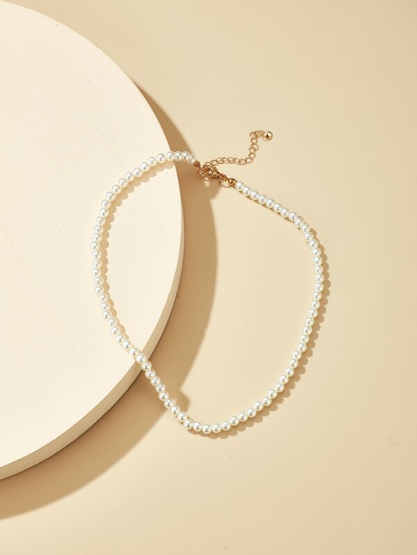 Faux Pearl Beaded Necklace - LuckyFash™