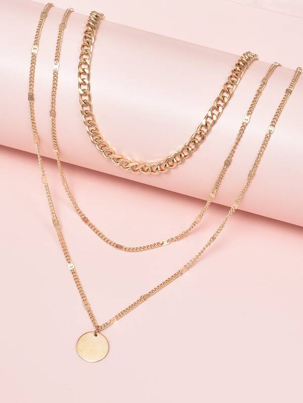 Disc Charm Layered Necklace - LuckyFash™