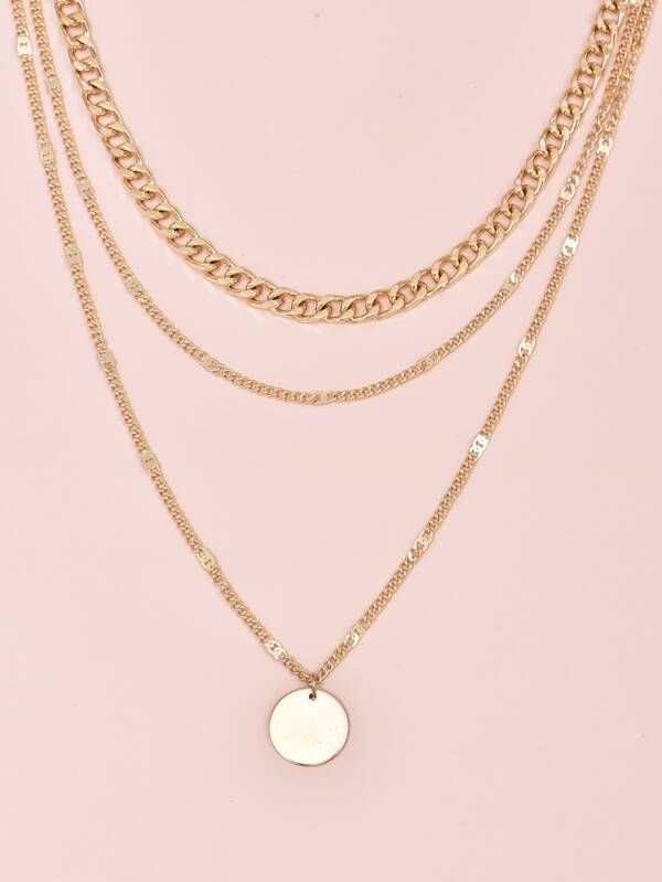 Disc Charm Layered Necklace - LuckyFash™