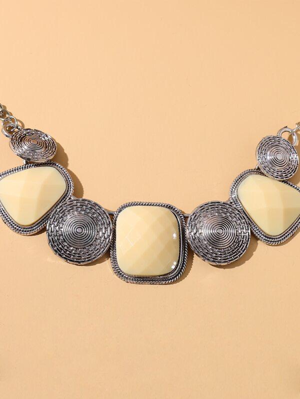 Textured Metal Decor Necklace - LuckyFash™
