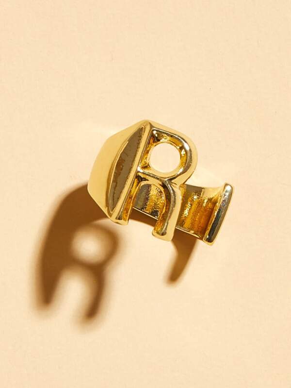 1pc Letter Decor Cuff Ring - LuckyFash™