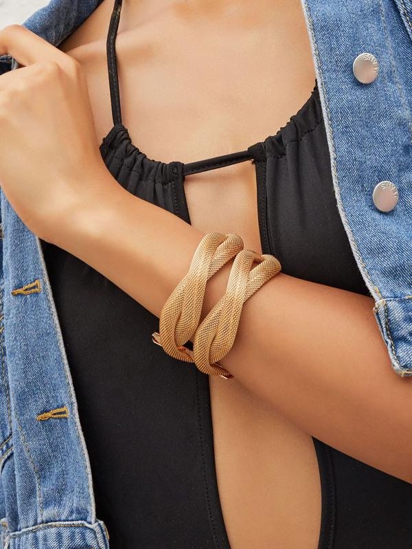 1pc Multi-layered Metal Mesh Bracelet - LuckyFash™
