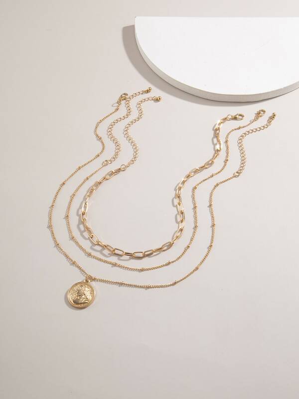 3pcs Coin Charm Necklace - LuckyFash™