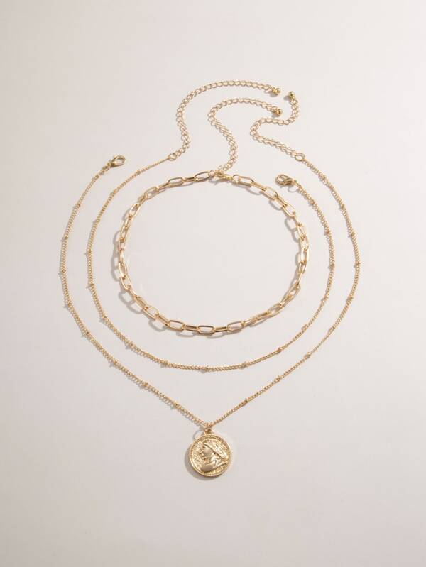 3pcs Coin Charm Necklace - LuckyFash™