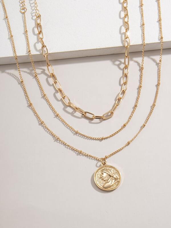 3pcs Coin Charm Necklace - LuckyFash™