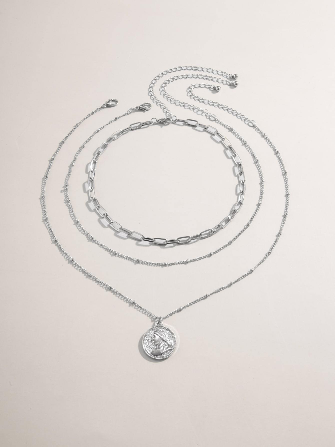 3pcs Coin Charm Necklace - LuckyFash™