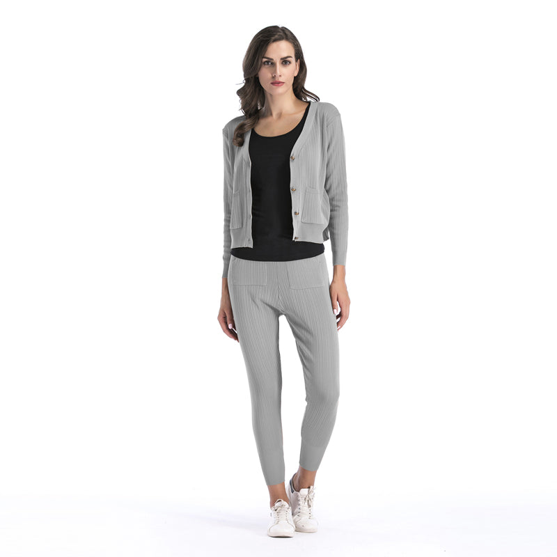 Women's knitted Cardigan suit - LuckyFash™
