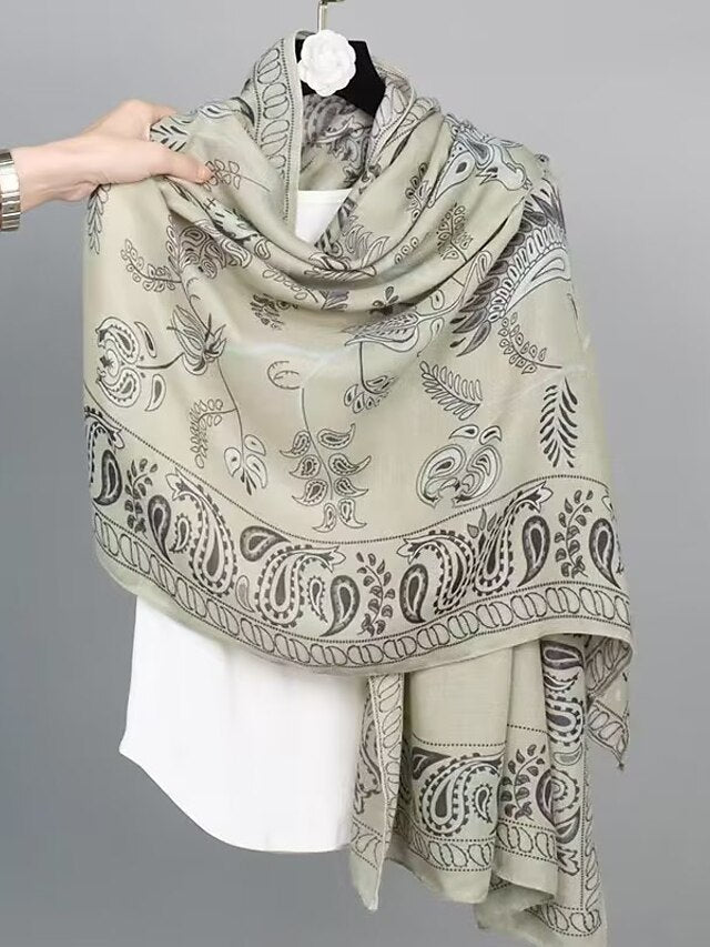 Bohemia Long Scarf for Women Outdoor Beach Sunscreen Print Wrap Female Soft Shawl for Women - LuckyFash™