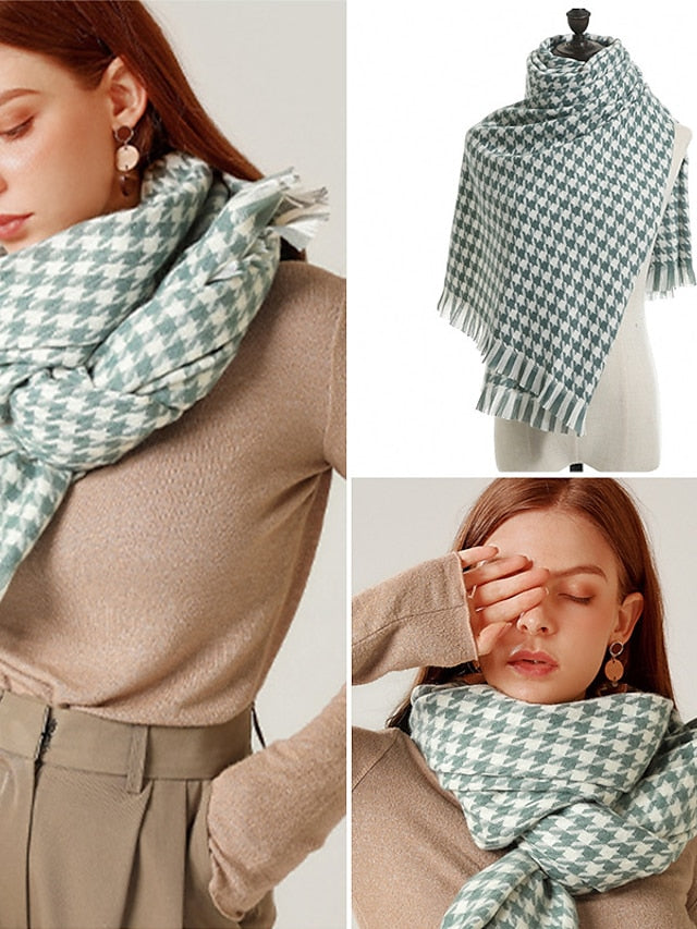 Scarves Shawl Daily Holiday Polyester Vintage Retro Warm Casual / Daily 1 PC for Women - LuckyFash™