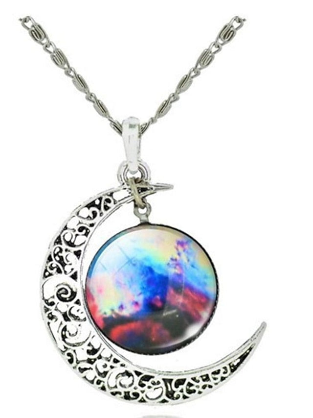 Women's necklace Chic & Modern Party Moon Necklaces / Blue / Purple / Fall / Winter / Spring - LuckyFash™