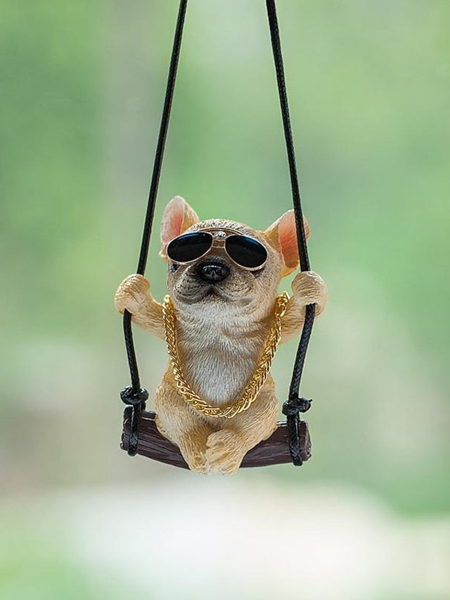 2023 New Car Charm Pendant Swing Pug Pug Dog Car Supplies - LuckyFash™