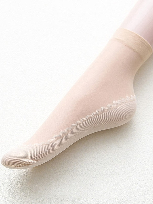 Women's Anckle Socks Low Cut Socks Outdoor Daily Holiday Solid Color Acrylic Fibers Simple Casual Elastic Casual 1 Pair - LuckyFash™