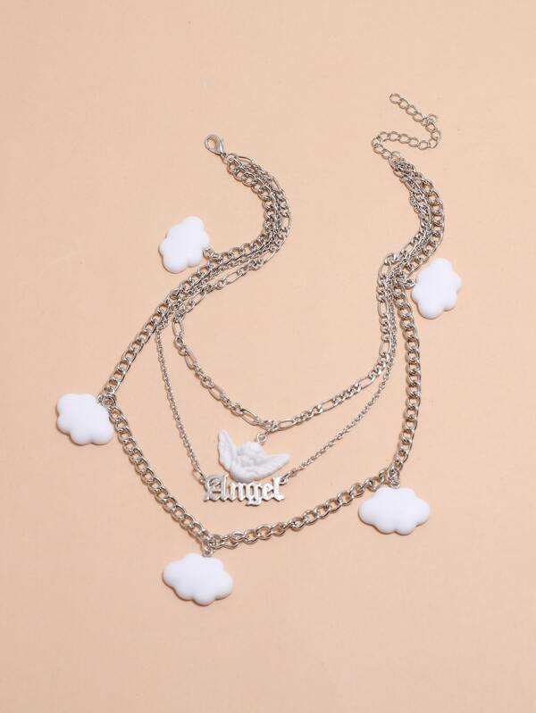 Angel Charm Layered Necklace - LuckyFash™