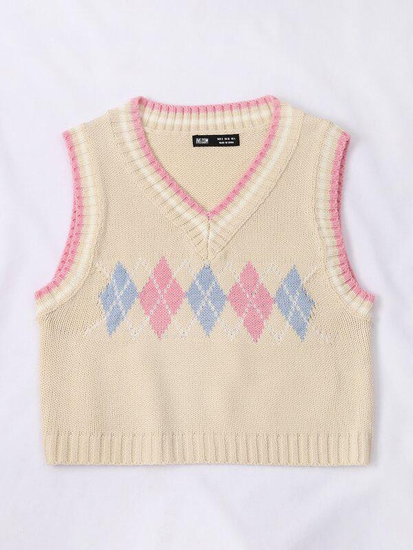 Argyle Pattern Sweater Vests - LuckyFash™