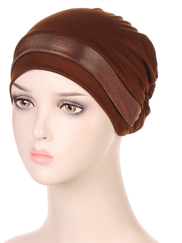 Soft Stretchy Under Scarf Cap for Women Soild Color Inner Hijab Bonnet Muslim Under Hijab Turban Hat for Women - LuckyFash™