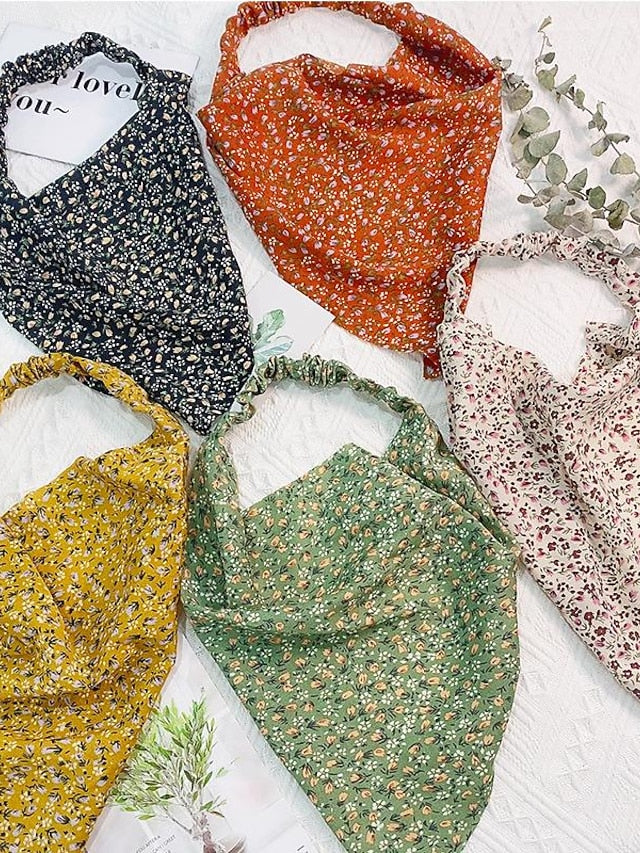 Headbands Headband For Street Daily Holiday Floral Fabric Green Black Yellow - LuckyFash™