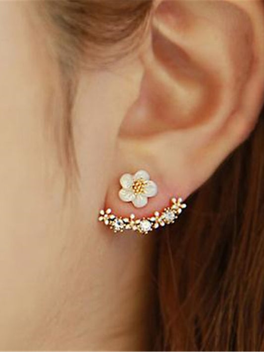 Women's Earrings Chic & Modern Street Flower Earring / Gold / Silver / Fall / Winter / Spring - LuckyFash™