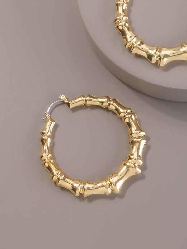 Bamboo Joint Hoop Earrings - LuckyFash™