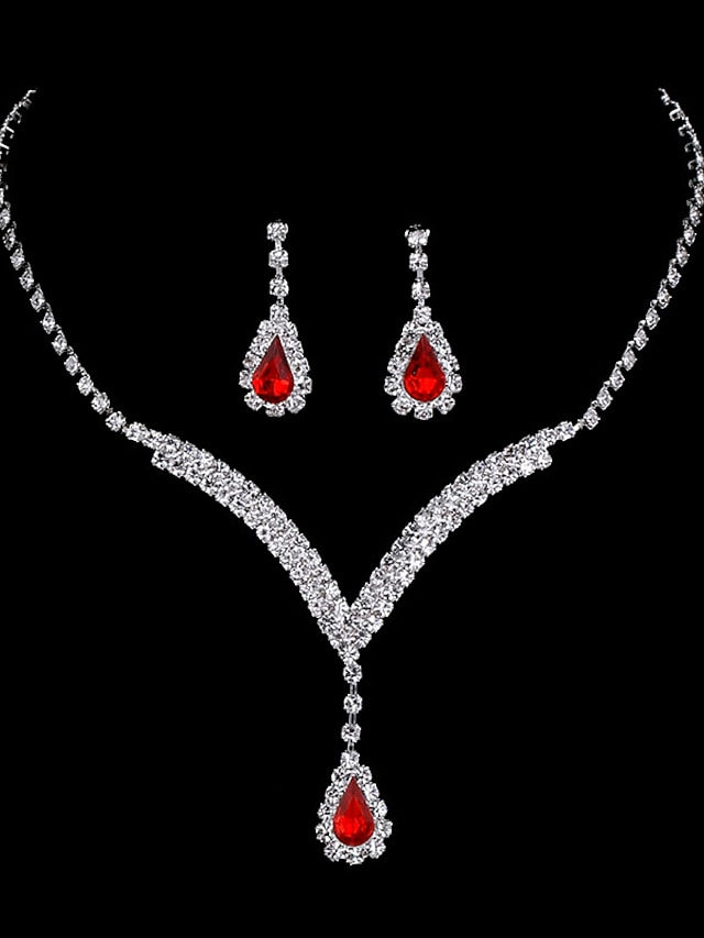 necklace Chic & Modern Party Pure Color Jewelry Sets / Wedding / White / Red / Blue / Fall for Women - LuckyFash™