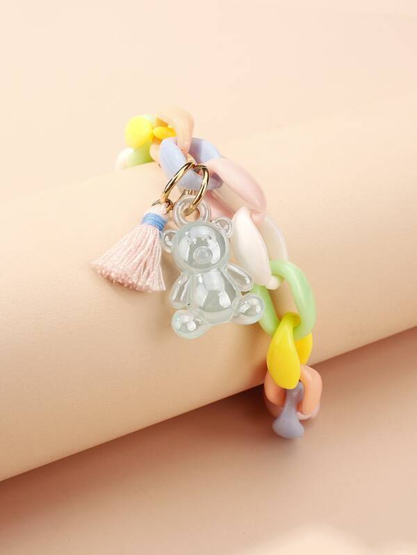 Bear Tassel Charm Bracelet - LuckyFash™