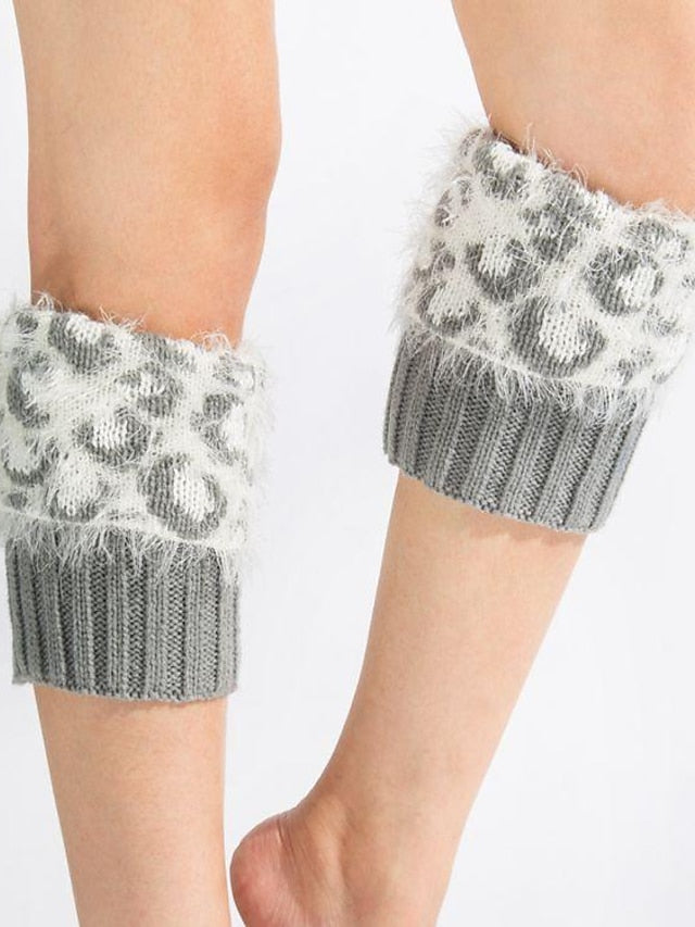 Women's Leg Warmers Boot Cuffs Work Daily Acrylic Fibers Nylon Basic Classic Warm 1 Pair - LuckyFash™
