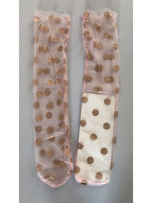 Women's Tulle Socks Outdoor Daily Summer Spring Polyester Simple 1 Pair - LuckyFash™