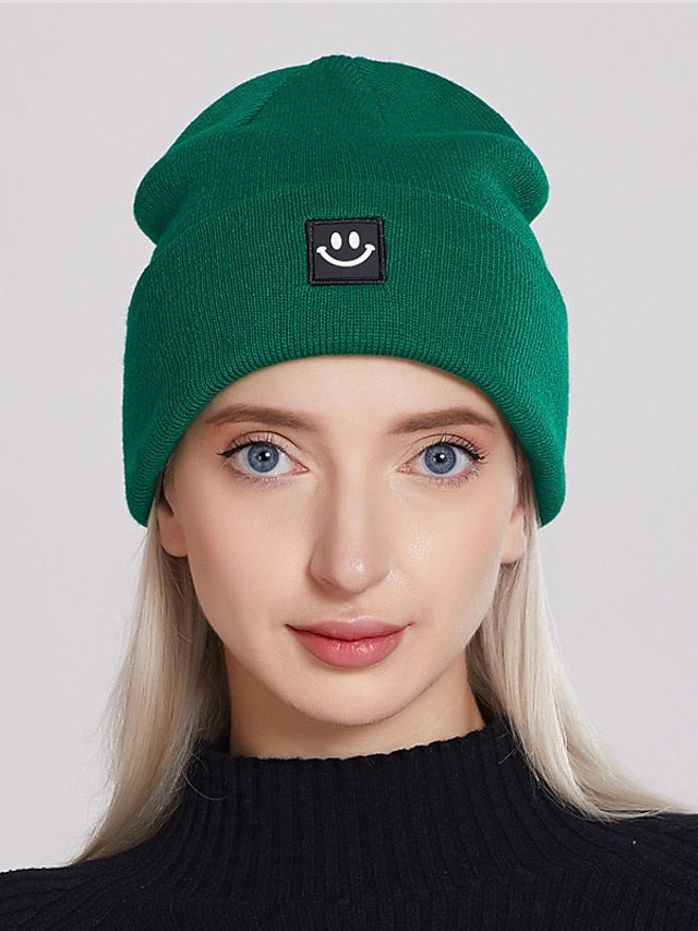 Women's Hat Beanie / Slouchy Light Pink Green Purple Outdoor Street Dailywear Knit Pure Color Comfort Warm Breathable - LuckyFash™