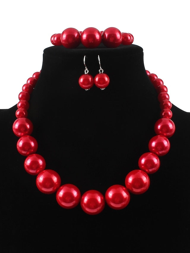 Women's necklace Chic & Modern Party Pure Color Jewelry Sets - LuckyFash™