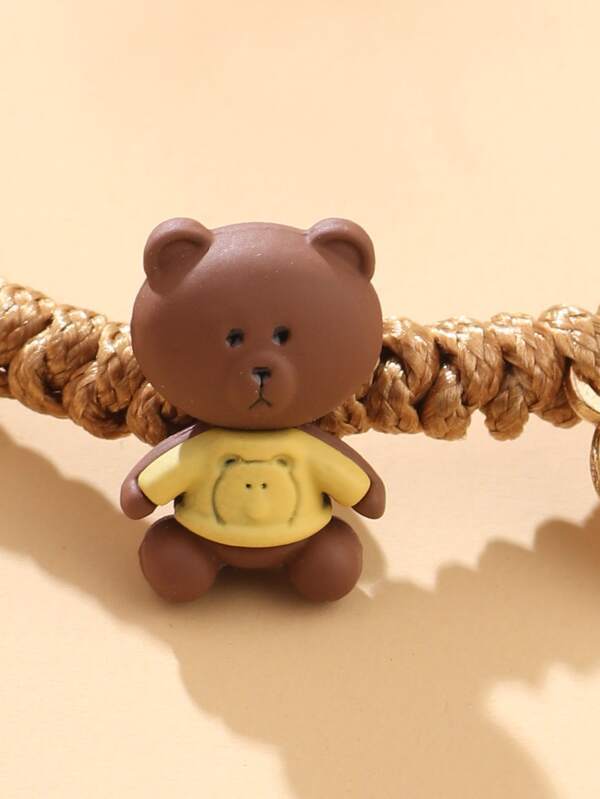 Boys Bear Decor Braided Bracelet - LuckyFash™