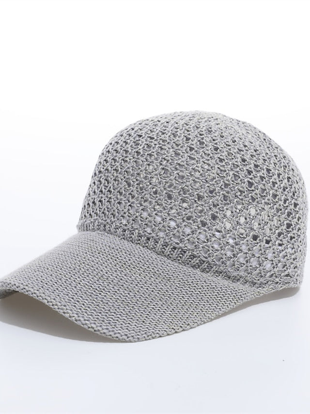 Solid Color Holiday Girls Sun Cap Breathable New Summer Cap Baseball Cap Outdoor  Womens Sunshade Hat Ponytail Cap - LuckyFash™